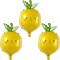 3-Piece Lemon Foil Balloon Set – Summer Fruit-Themed Balloons for Birthday Parties, Balloon Arches, Beach, Pool, and Vacation Party Decorations